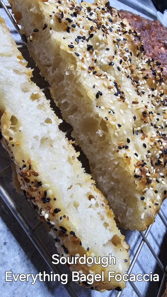 Trying new sourdough focaccia varieties!